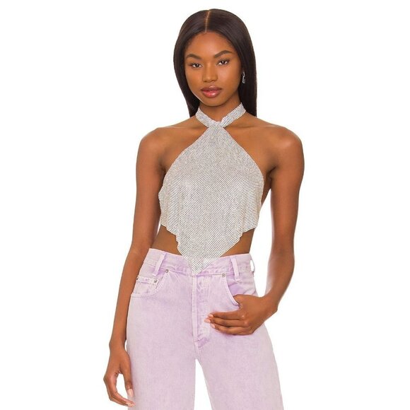 8 Other Reasons Chain Top Silver Womens Size OS - Picture 1 of 11